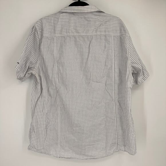 Johnston & Murphy Plaid Short Sleeve Button Up Shirt Size XL - Picture 2 of 6